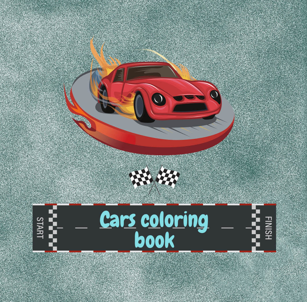 Carte digitală de colorat – Mașini cool pentru copii 3–7 ani | Activitate printabilă fără ecrane