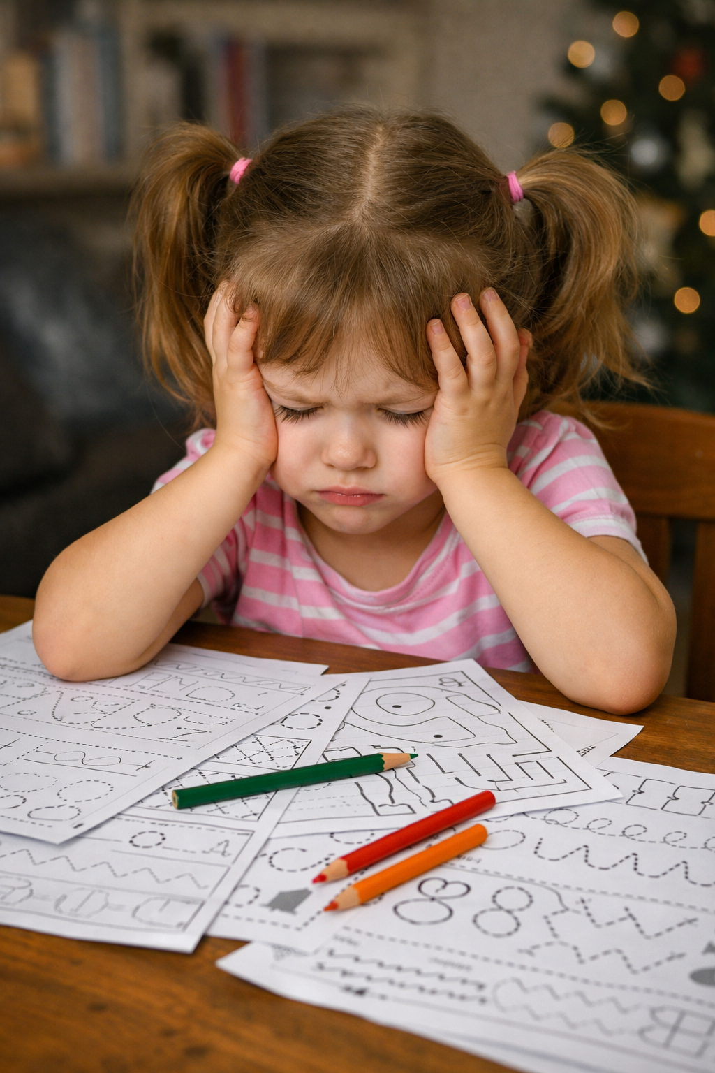 Când copilul spune „nu vreau” – adevărul despre fișele prea grele pentru copii